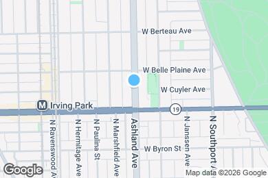 Map image of the property - 4036.5 N Ashland Ave