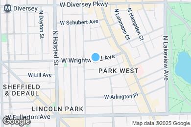 Map image of the property - 671 W Wrightwood Ave