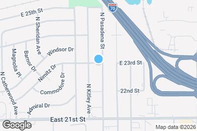 Map image of the property - 2256 N Pasadena St