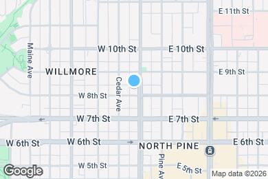 Map image of the property - 815 Pacific Ave