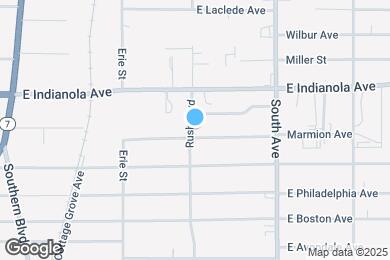 Map image of the property - 2747 Rush Blvd