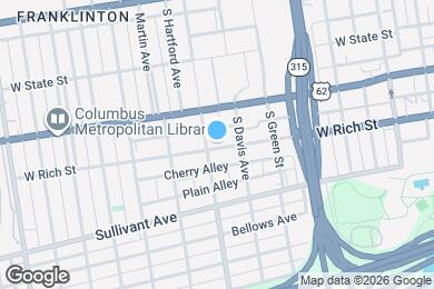 Map image of the property - 818 W Rich St