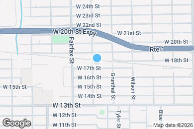 Map image of the property - 1651 W 17th St