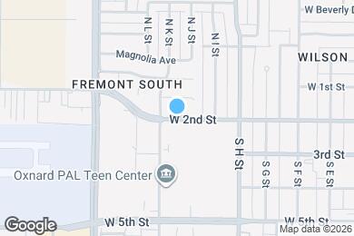Map image of the property - 1131 W 2nd St