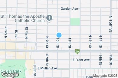 Map image of the property - 208 N 10th St