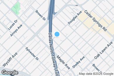 Map image of the property - The Fairmount at Oak Lawn