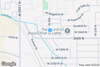 Map image of the property - 892 W 2630 N