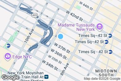 Map image of the property - 348 W 38th St