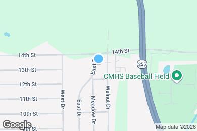 Map image of the property - 1225 East Dr