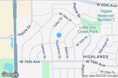 Map image of the property - 7722 Saulsbury St