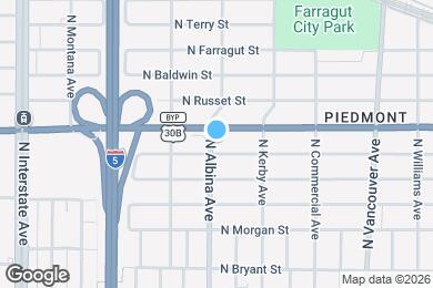Map image of the property - 7414 N Albina Ave