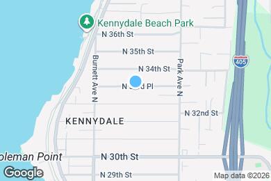 Map image of the property - 1013 N 33rd Pl