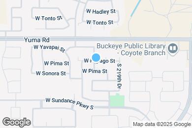 Map image of the property - 22025 W Papago St