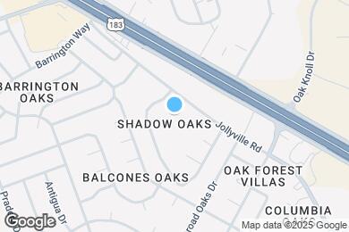 Map image of the property - Villas at Shadow Oaks