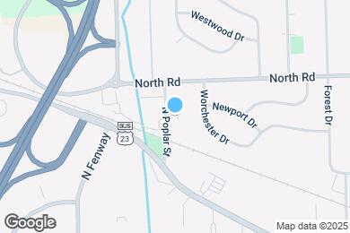Map image of the property - 1112 N Poplar St