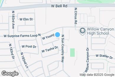 Map image of the property - 18024 W Post Dr