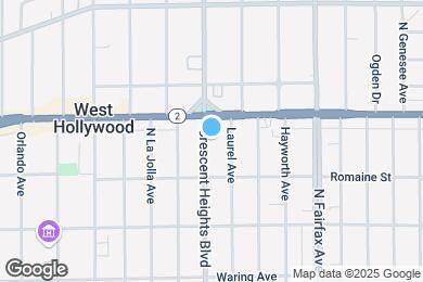 Map image of the property - 1038 N Crescent Heights Blvd