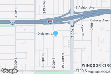 Map image of the property - 2489 S 600 E