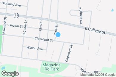 Map image of the property - Pine Street Apartments