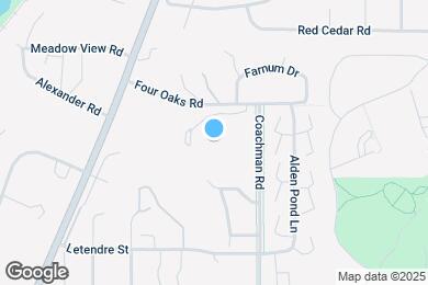 Map image of the property - 1700 Four Oaks Rd