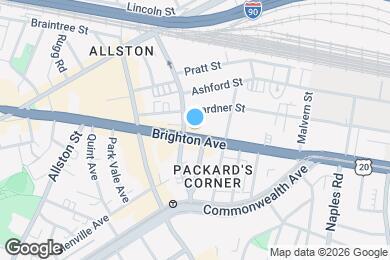Map image of the property - 89 Brighton Ave