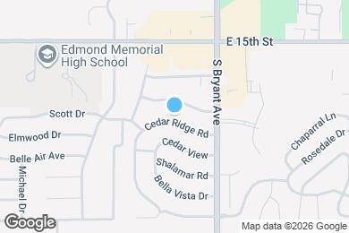 Map image of the property - 1305 Cedar Ridge Rd