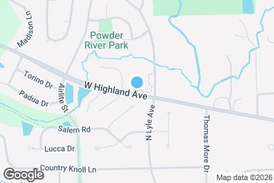 Map image of the property - 1860 W Highland Ave