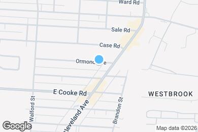 Map image of the property - 2175 Ormond Ave