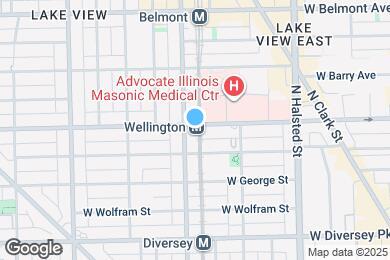 Map image of the property - 945 W Wellington Ave