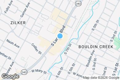 Map image of the property - 1401 S Lamar Blvd