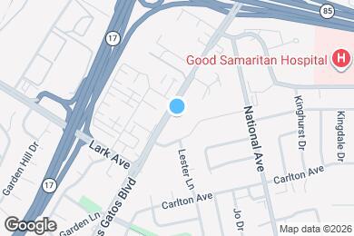 Map image of the property - 15040 Los Gatos Blvd