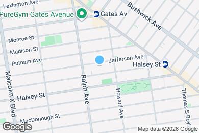 Map image of the property - Modern 4 Bed 2 Bath Duplex with Yard in Stuyvesant Heights