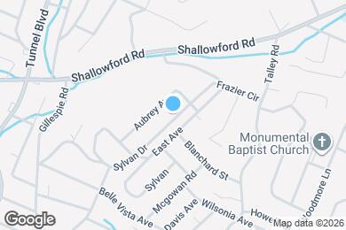 Map image of the property - 833 Sylvan Dr