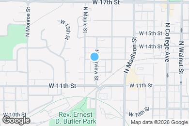 Map image of the property - 705 W 13th St