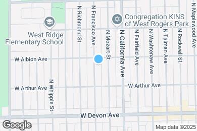 Map image of the property - 6549 N Francisco Ave