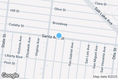 Map image of the property - 3606 Santa Ana St