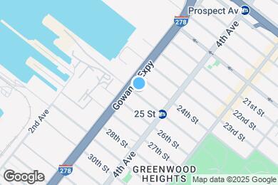 Map image of the property - 157 25th St