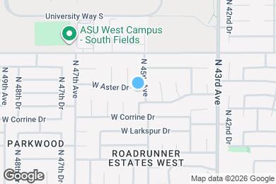 Map image of the property - 4507 W Aster Dr