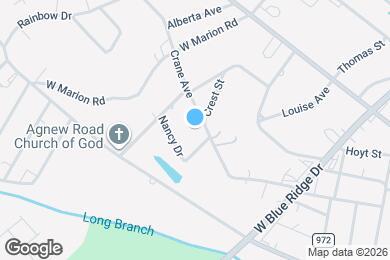 Map image of the property - 105 Crane Ave