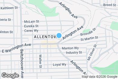 Map image of the property - 1126 Arlington Ave