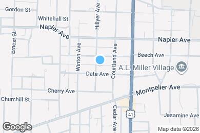 Map image of the property - 1260 Hillyer Ave