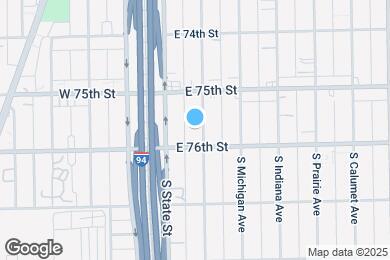 Map image of the property - 7540 S Wabash Ave