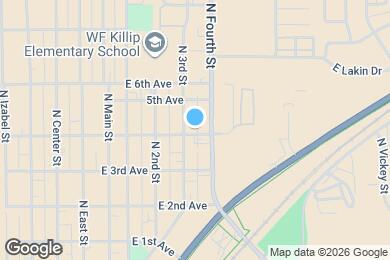 Map image of the property - 2406 E 4th Ave