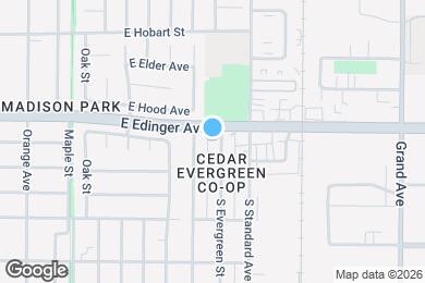 Map image of the property - 1610 S Evergreen St
