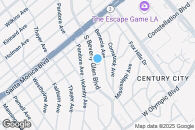 Map image of the property - 1920 S Beverly Glen Blvd