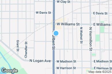 Map image of the property - 419 N Gilbert St