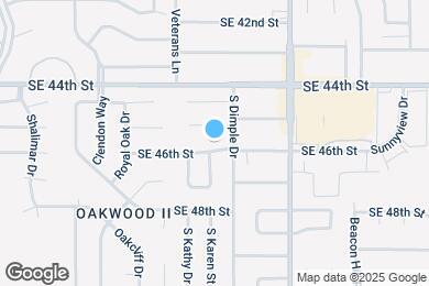 Map image of the property - 4105 SE 46th St