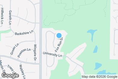 Map image of the property - 1821 Fox Run Dr