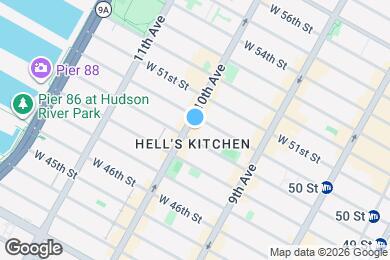 Map image of the property - 722 Tenth Ave (49th & 50th St), #5A
