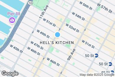 Map image of the property - 722 Tenth Ave (between 49th & 50th), #4A